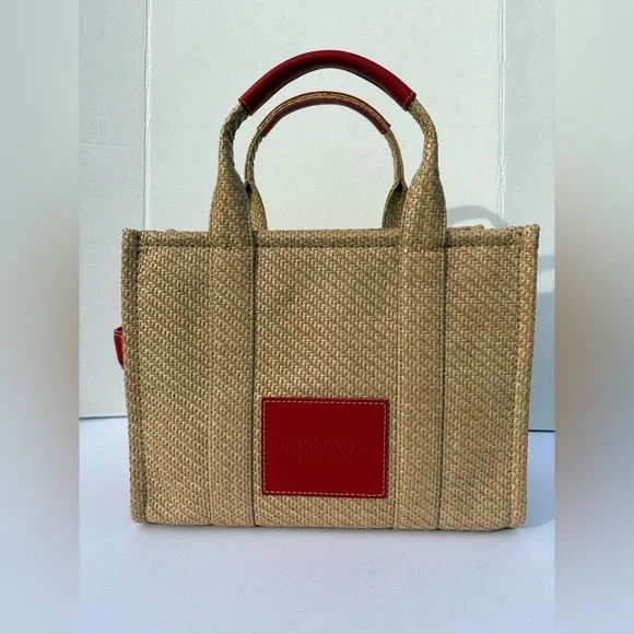 Marc Jacobs The Tote Bag Faux Raffia MEDIUM - Picture 2 of 5